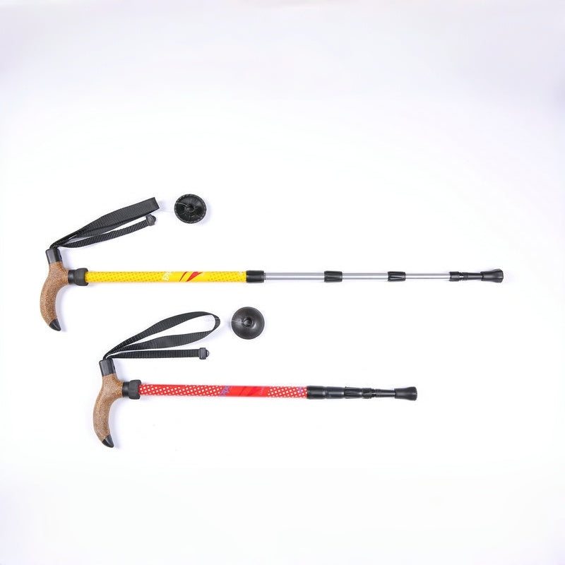 7075 Aluminum T-Handle Telescopic Trekking Pole