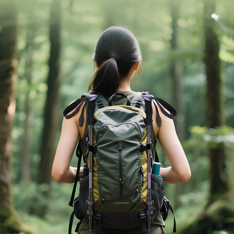 Aluminum Locking Telescopic Trekking Pole