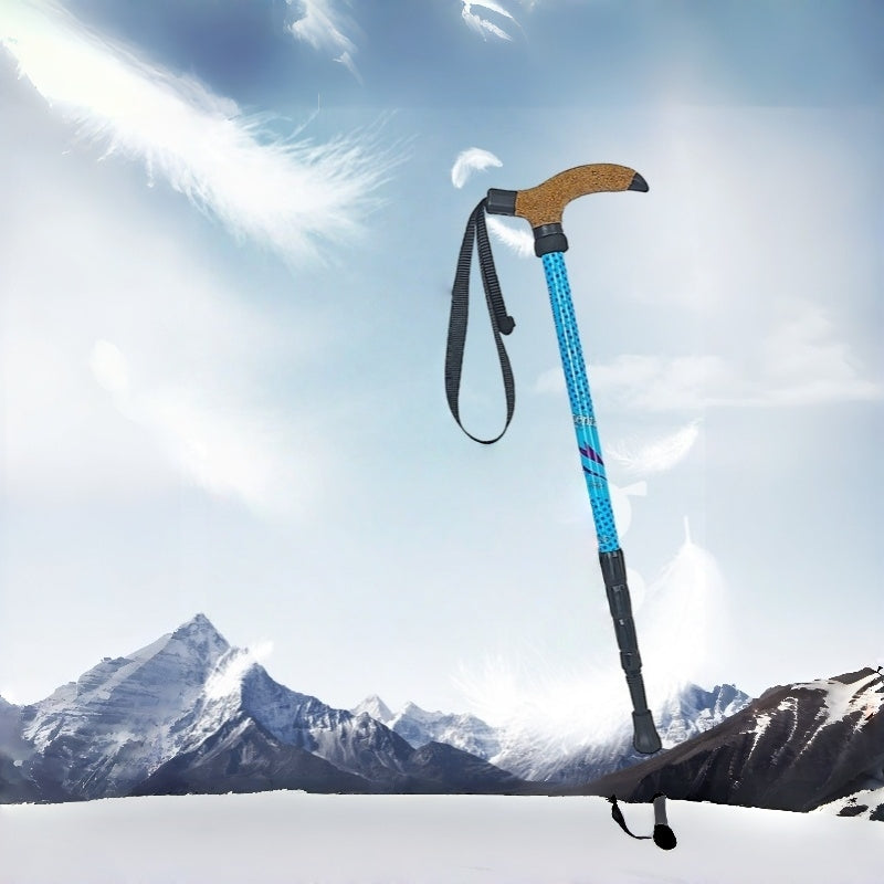 7075 Aluminum T-Handle Telescopic Trekking Pole