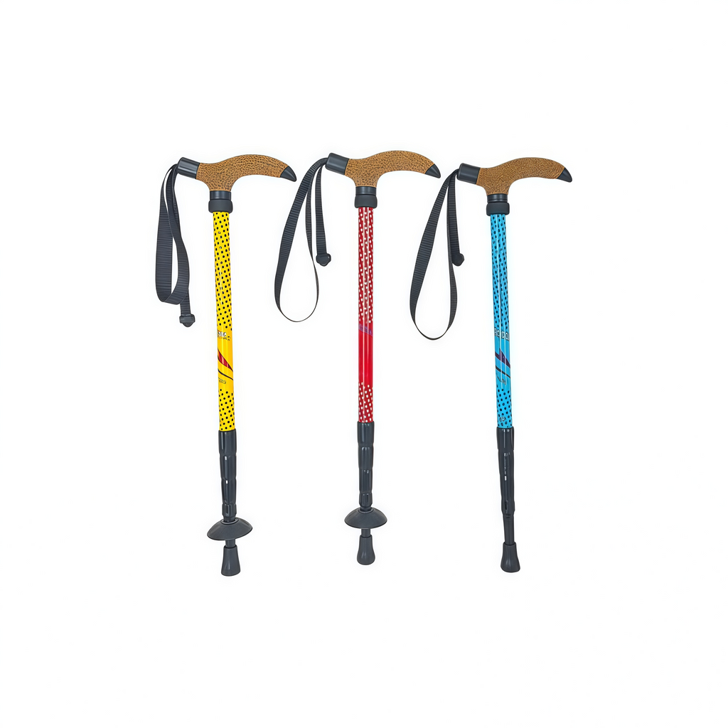 7075 Aluminum T-Handle Telescopic Trekking Pole