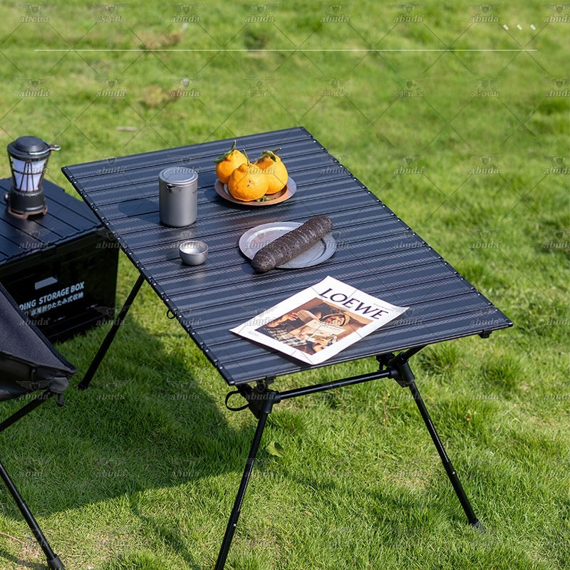 Folding Adjustable Aluminum Camping Table