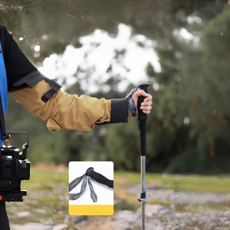 Three-Section Aluminum Locking Trekking Pole