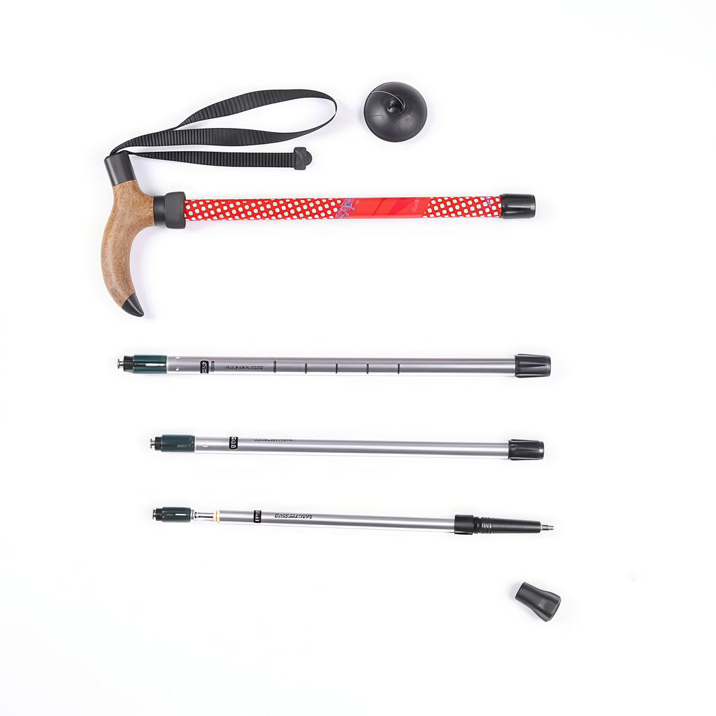 7075 Aluminum T-Handle Telescopic Trekking Pole