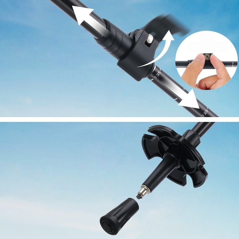 Aluminum Locking Telescopic Trekking Pole